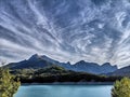 Majestic clouds over the french alps Royalty Free Stock Photo