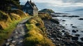 Majestic Coastal Landscapes: A Green Roof On A House