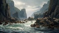 Majestic Coastal Views: Delicately Rendered Landscapes In Whistlerian Style