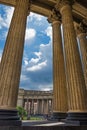 Majestic colonnade of the Kazan Cathedral