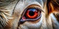 Majestic Creatures Introspective Gaze A Deep Crimson Canvas Unveiling Inner Beauty