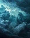 Majestic Cumulonimbus Cloud in Overcast Sky Royalty Free Stock Photo