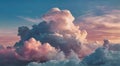 Majestic Cumulus Clouds Towering in a Blue Sky Royalty Free Stock Photo