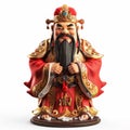 Majestic Deities of Prosperity: Chinese Gods of Wealth. Generative ai Royalty Free Stock Photo