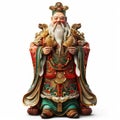 Majestic Deities of Prosperity: Chinese Gods of Wealth. Generative ai Royalty Free Stock Photo