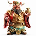 Majestic Deities of Prosperity: Chinese Gods of Wealth. Generative ai Royalty Free Stock Photo