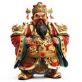 Majestic Deities of Prosperity: Chinese Gods of Wealth. Generative ai Royalty Free Stock Photo