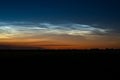 Majestic display of noctilucent clouds