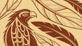 Majestic Eagle Head with Feathers Vector Art, vector design Generative AI Royalty Free Stock Photo