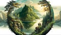 Majestic Earth\'s Radiant Beauty - A Stunning Depiction of Our Home Planet, Made with Generative AI