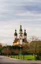 Majestic Ebersmunster Abbey outside view Royalty Free Stock Photo