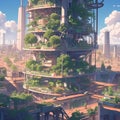Majestic Eco-City Tower: Sustainability in Urban Landscape