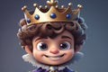Majestic Fairy Tale Prince: A Fluffy, Pixar-Style Delight