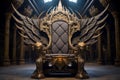 Majestic fantasy throne. Generate Ai