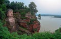 The majestic Giant Leshan Buddha Royalty Free Stock Photo