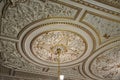 Golden Room ceiling from Palacio da Bolsa Building interior in Porto of Portugal