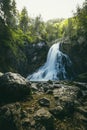 The majestic Gollinger Waterfall near Golling an der Salzach in Austria, Europe