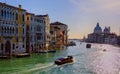 The majestic grand canal Venice. VeniceItaly 2015 Royalty Free Stock Photo