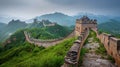 Majestic Great Wall Documentary Royalty Free Stock Photo