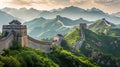 Majestic Great Wall Documentary Royalty Free Stock Photo