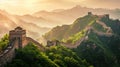 Majestic Great Wall Documentary Royalty Free Stock Photo