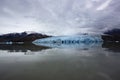 Mirrored Glacier in Torres Del Paine National Park in Patagonia in southern Chile, South America