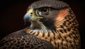 Majestic hawk nature portrait of power generated by AI