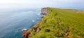 These majestic high cliffs are in Latrabjarg promontory, westernmost point in Iceland - Cordoned piece of land, danger of collapse