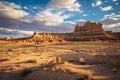 Majestic High Desert Mesas and Cloud-Streaked Horizon