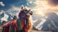 Llama in the Himalayas