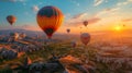 Majestic hot air balloon AI Created