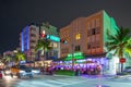 Majestic Hotel Miami Beach Ocean Drive night photo