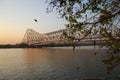 Majestic Howrah Bridge on river Hooghly.