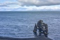 The majestic Hvitserkur Sea Stack - the `Troll of North-West Iceland`, Nordurland vestra, Iceland Royalty Free Stock Photo