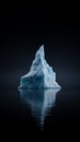 A Majestic Iceberg Drifting on Glistening Waters