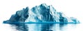 Majestic Iceberg Floating on Calm Waters. Generative ai