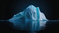 A Majestic Iceberg Gliding Through the Ocean