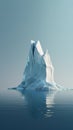 A Majestic Iceberg in the Vast Ocean