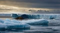 Antarctic Iceberg Scenery: Majestic Ice Formation and Remote Polar Landscape Royalty Free Stock Photo