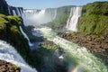 Majestic Iguazu Falls on the border of Brazil, Argentina, and Paraguay Royalty Free Stock Photo