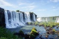 Majestic Iguazu Falls on the border of Brazil, Argentina, and Paraguay Royalty Free Stock Photo