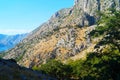 Majestic and inaccessible mountains. Kotor, Montenegro.