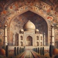 Majestic Indian architectural art Royalty Free Stock Photo
