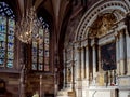 Majestic interiior of Strasbourg Cathedral with no persons inside