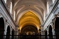 Majestic interior of the church and convent of the Trinita dei Monti in Rome