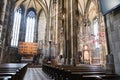 Majestic interior of St. Stephen`s Cathedral in Vienna Royalty Free Stock Photo