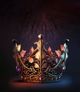 Majestic king or queen royal crown. Generative AI Royalty Free Stock Photo