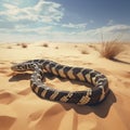 Majestic Kingsnake in the Arid Wilderness