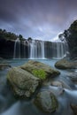 Majestic krang suri waterfall near jaintia hills Royalty Free Stock Photo