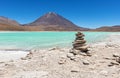 Laguna Verde Landscape in Bolivia Royalty Free Stock Photo